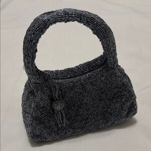 $30 🛍️ Elegant Black Beaded Women's Bag